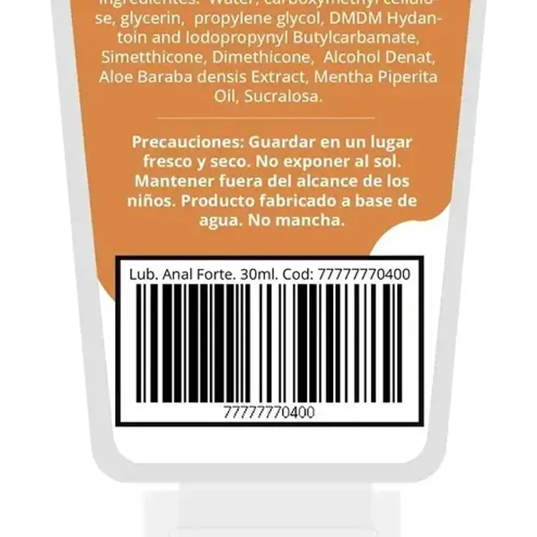 Lubricante anal Forte 30ml 2