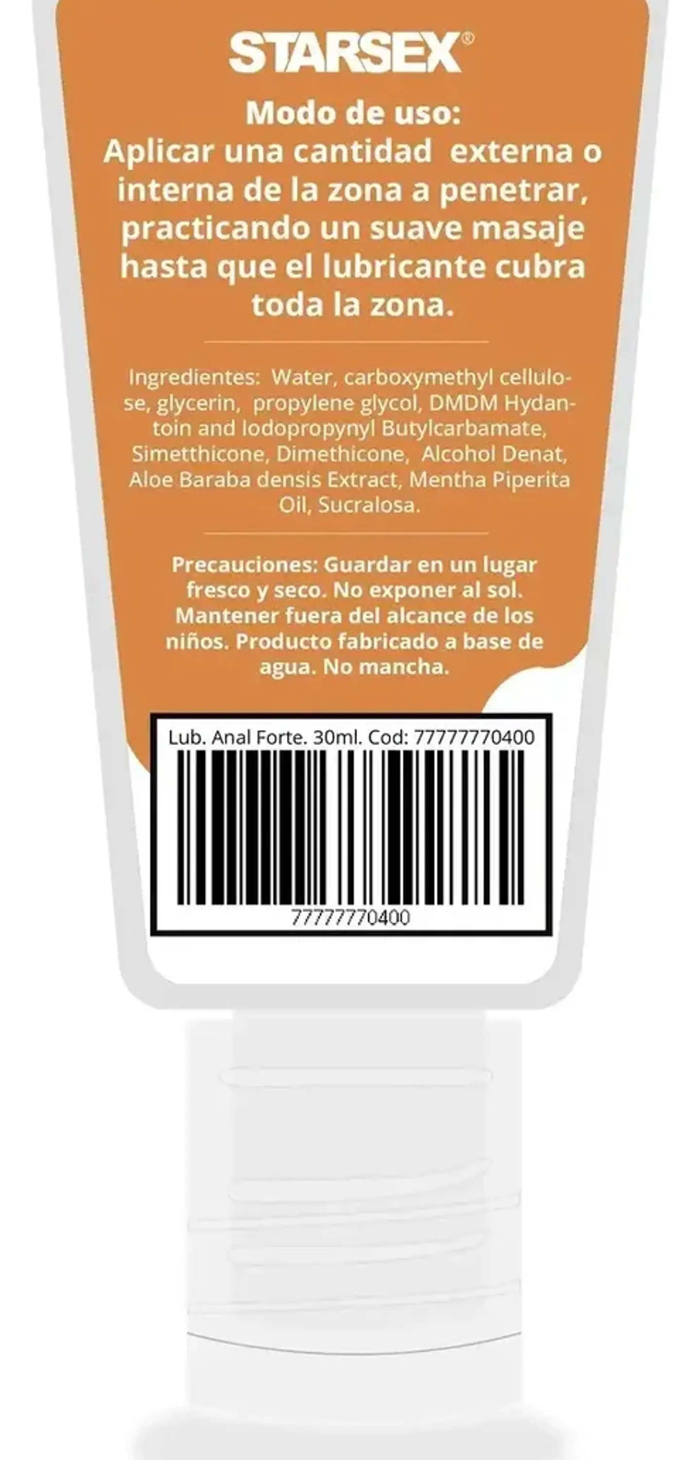 Lubricante anal Forte 30ml 2