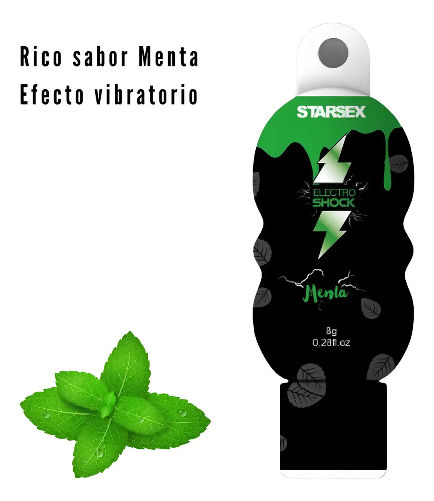 Gel Estimulante Electro Shock Menta 8g - Efecto Vibración Líquida 2