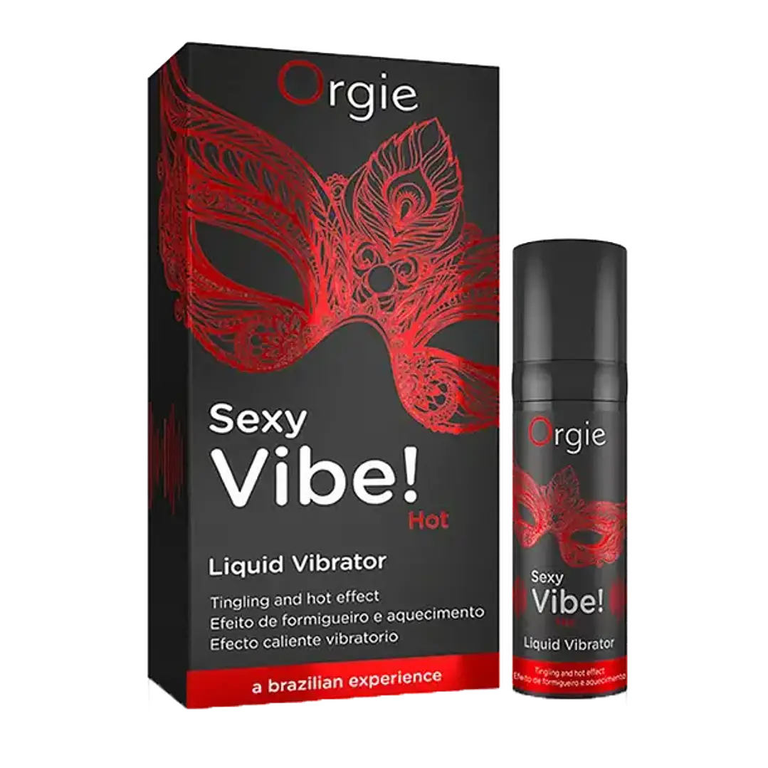 Estimulante Unisex Sexy Vibe Hot 15ml - Efecto Calor, Vibración y Frutilla 1