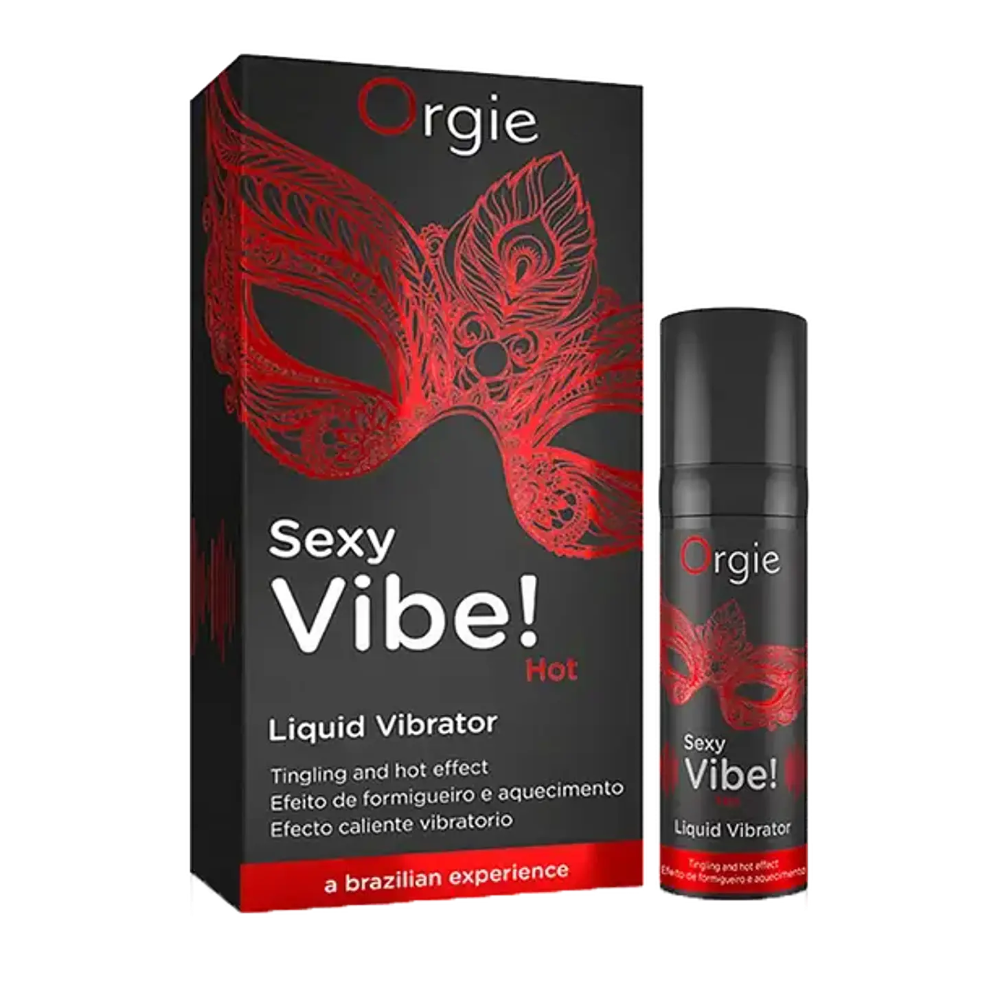 Estimulante Unisex Sexy Vibe Hot 15ml - Efecto Calor, Vibración y Frutilla 1