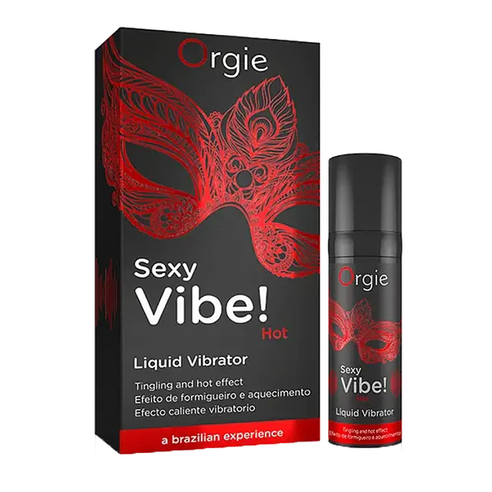 Estimulante Unisex Sexy Vibe Hot 15ml - Efecto Calor, Vibración y Frutilla 1