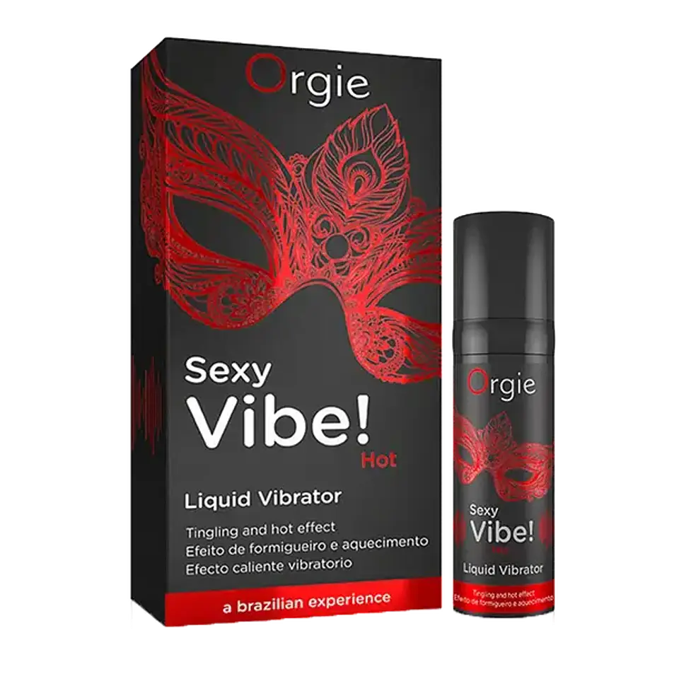 Estimulante Unisex Sexy Vibe Hot 15ml - Efecto Calor, Vibración y Frutilla 1