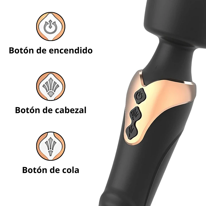 Vibrador Masajeador Emily Doble Motor - Punto G, Cabezal Tipo Micrófono 4