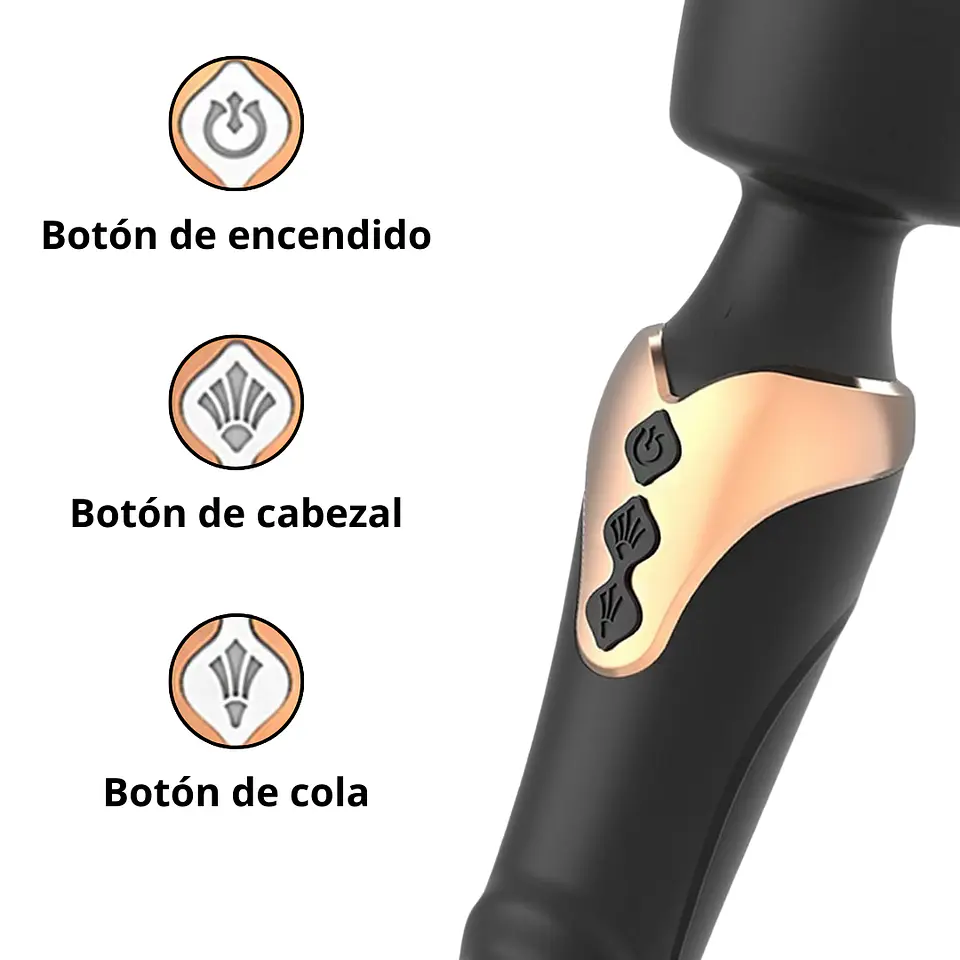 Vibrador Masajeador Emily Doble Motor - Punto G, Cabezal Tipo Micrófono 4