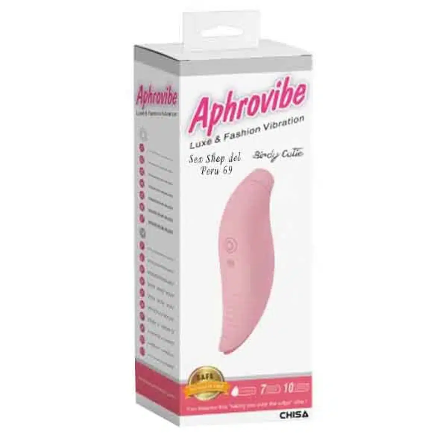 Vibrador Insuflador Premium Birdy CHISA Aphrovibe-Diseño Ovalado Premium 2