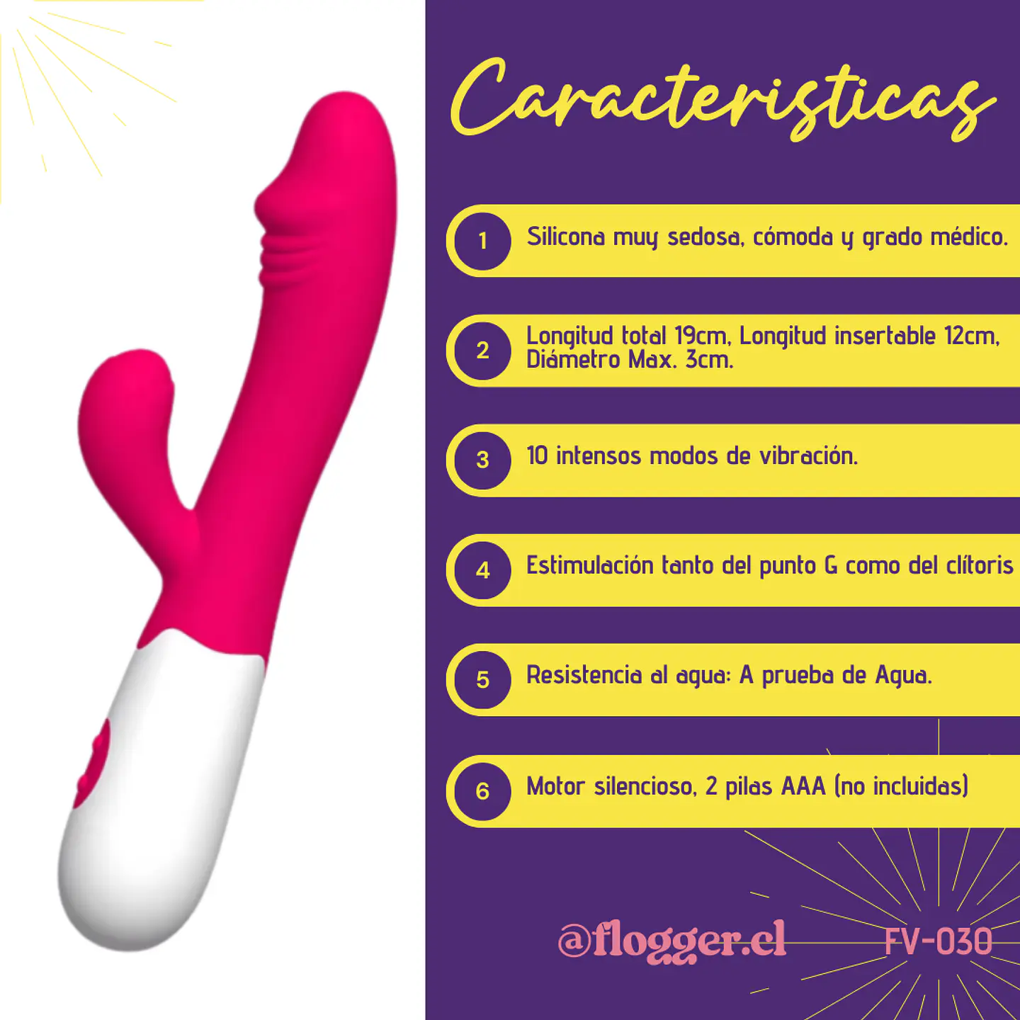 Vibrador doble Flower 3