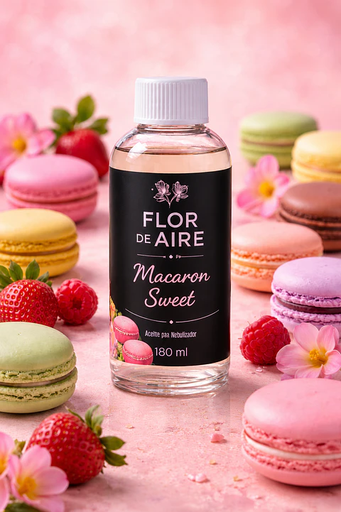 Aceite Aromático para Nebulizadores Macaron Sweet 180 ml