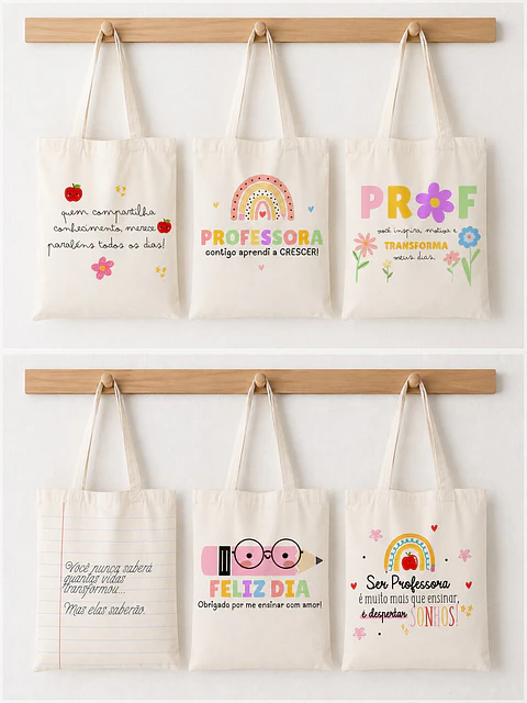 Sublimação - Ecobags Dia dos Professores