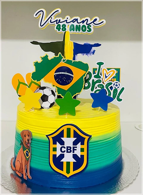 Arquivo de Corte Topo de Bolo Brasilidades 2