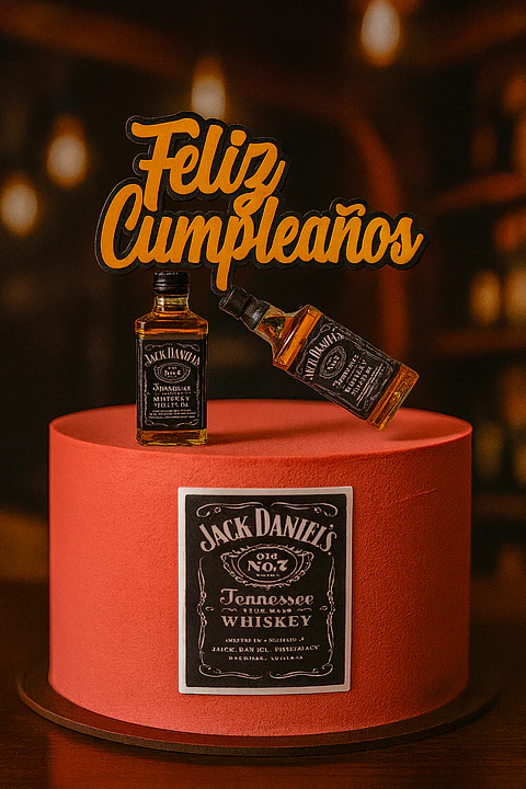 Arquivo de Corte Topo de Bolo Bebidas Whisky Jack Daniels 5