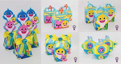 Arquivo de Corte Kit Festa Baby Shark 32