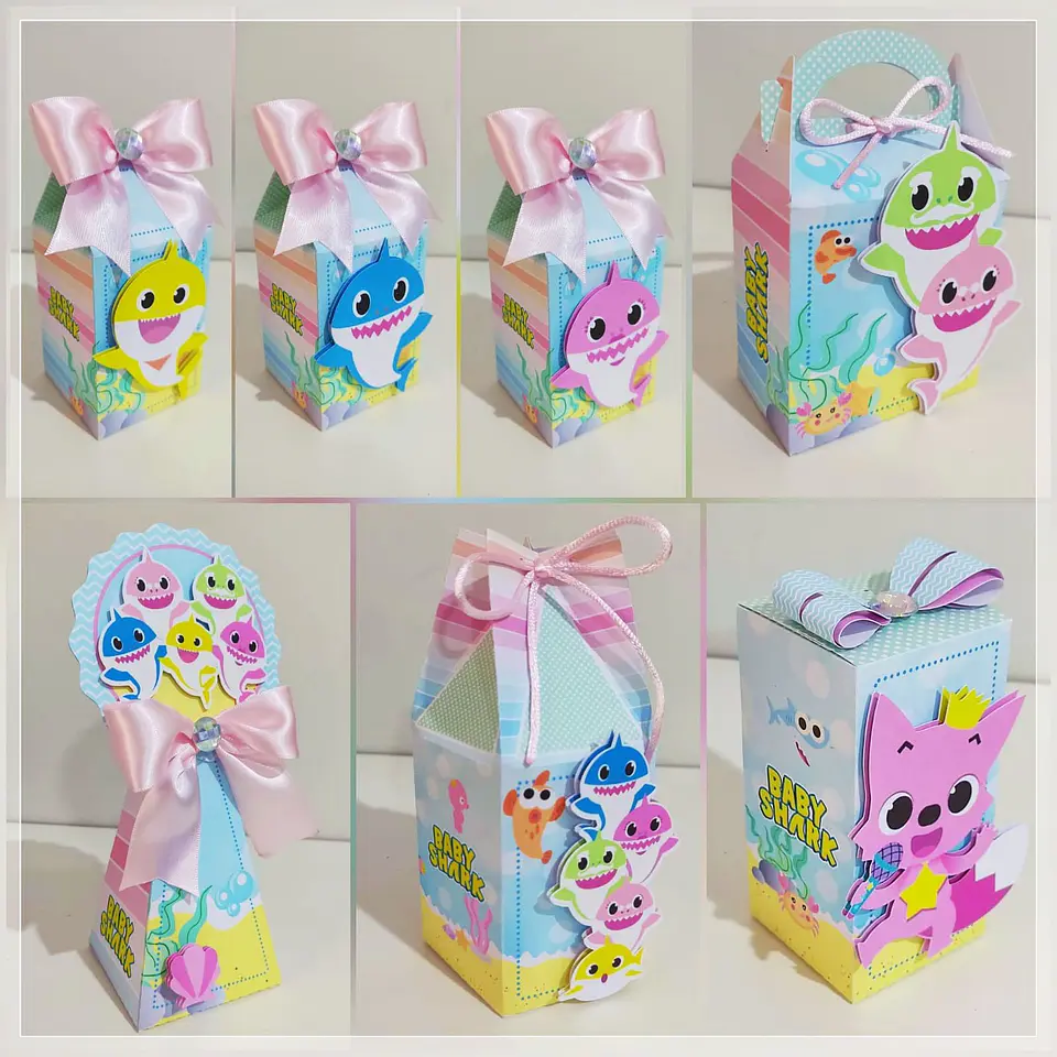 Arquivo de Corte Kit Festa Baby Shark 30 1