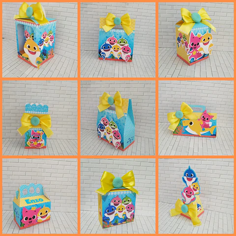 Arquivo de Corte Kit Festa Baby Shark 28
