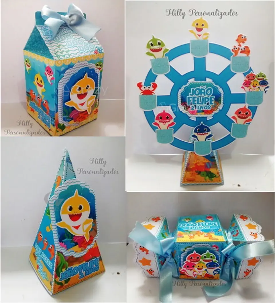 Arquivo de Corte Kit Festa Baby Shark 27 1