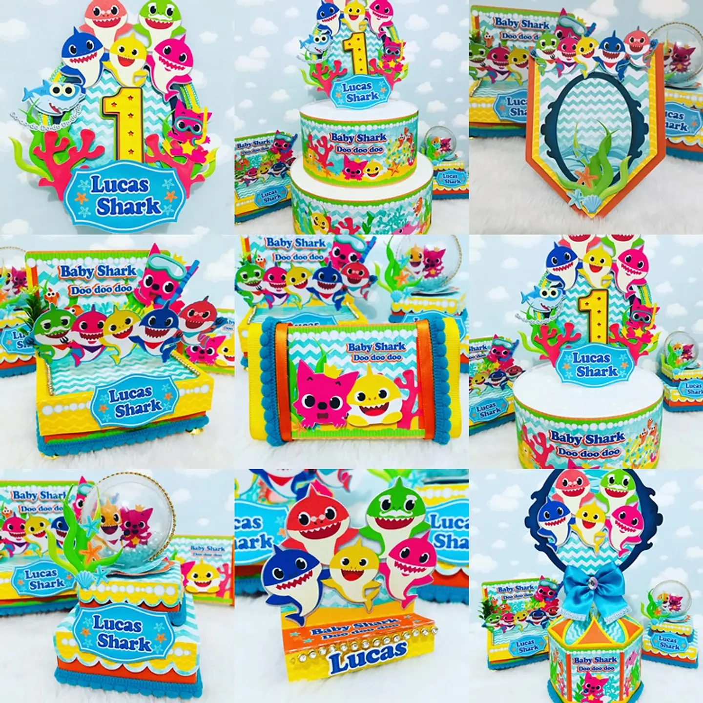 Arquivo de Corte Kit Festa Baby Shark 19 1
