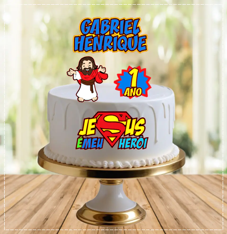 Arquivo de Corte Topo de Bolo Jesus 1 1