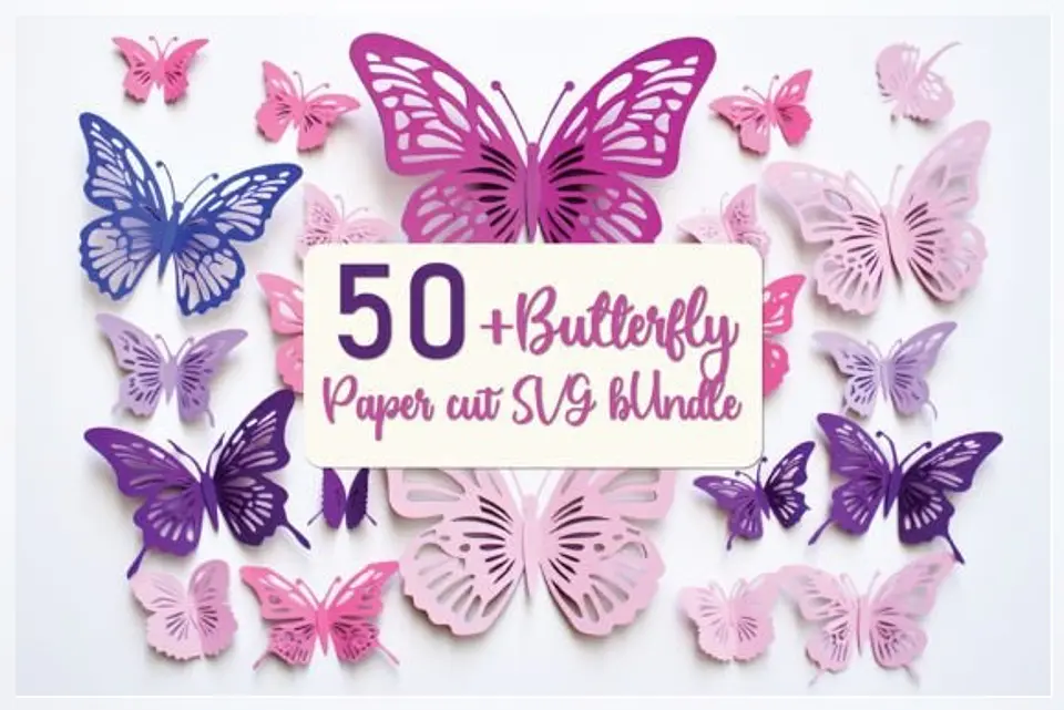 Arquivo de Corte Borboleta Vazada Butterfly 1 1