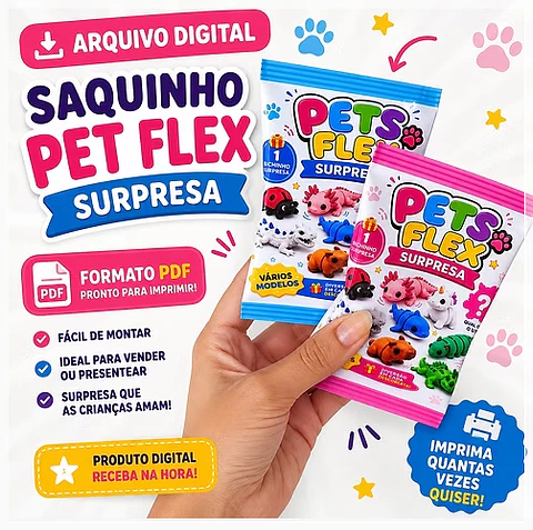 Arquivo de Corte Saquinho Pets Flex 2