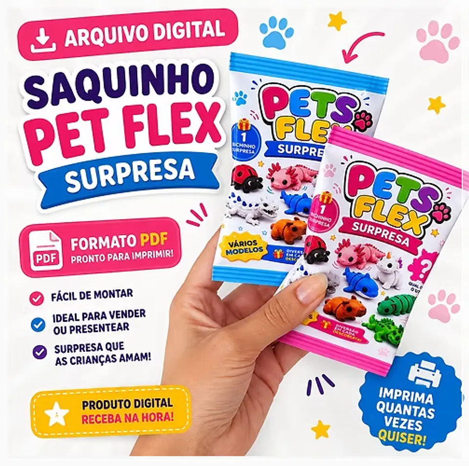Arquivo de Corte Saquinho Pets Flex 2 1