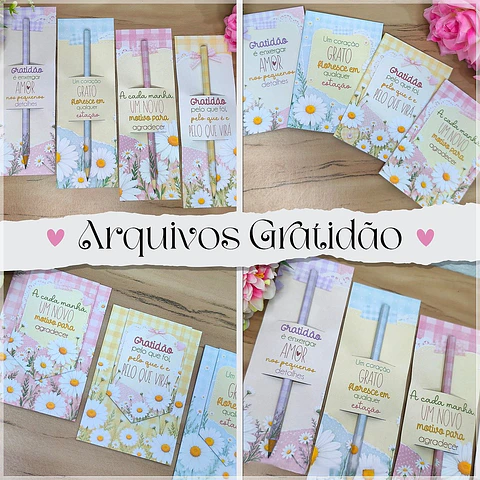 Arquivo de Corte Mini Kit Gratidão 1