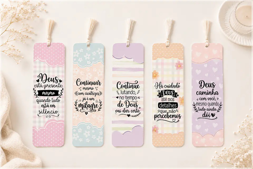 Arquivo de Corte Marca Paginas Coleção Colorful 1