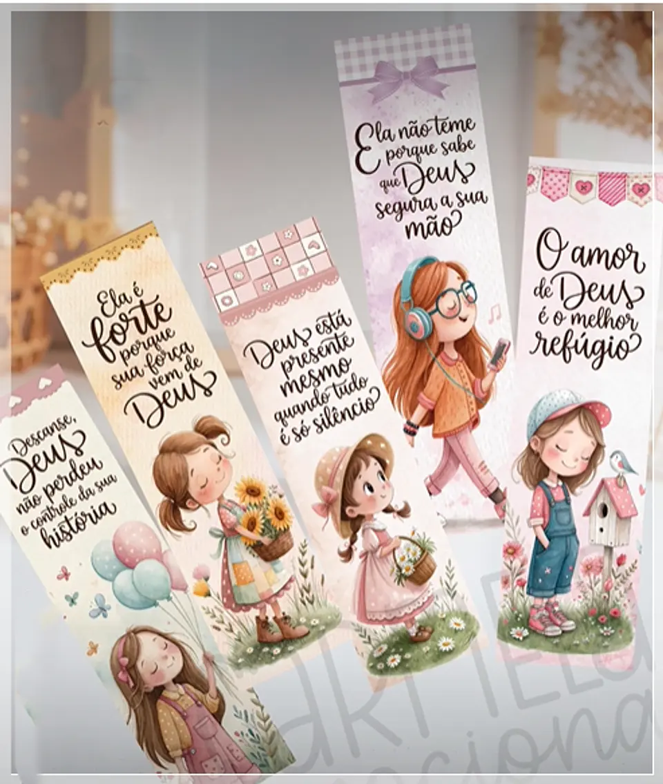 Arquivo de Corte Marca Paginas Meninas 1 1