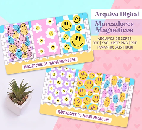 Arquivo de Corte - Marca Pagina Smiles