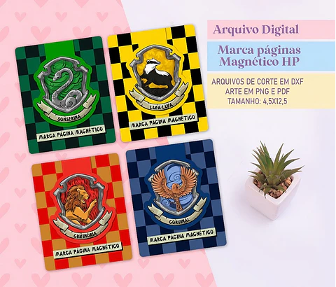 Arquivo de Corte - Marca Pagina Harry Potter