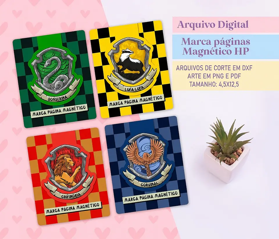 Arquivo de Corte - Marca Pagina Harry Potter 1