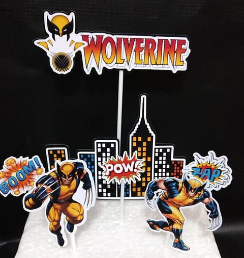 Arquivo de Corte Topo de Bolo Wolverine 3