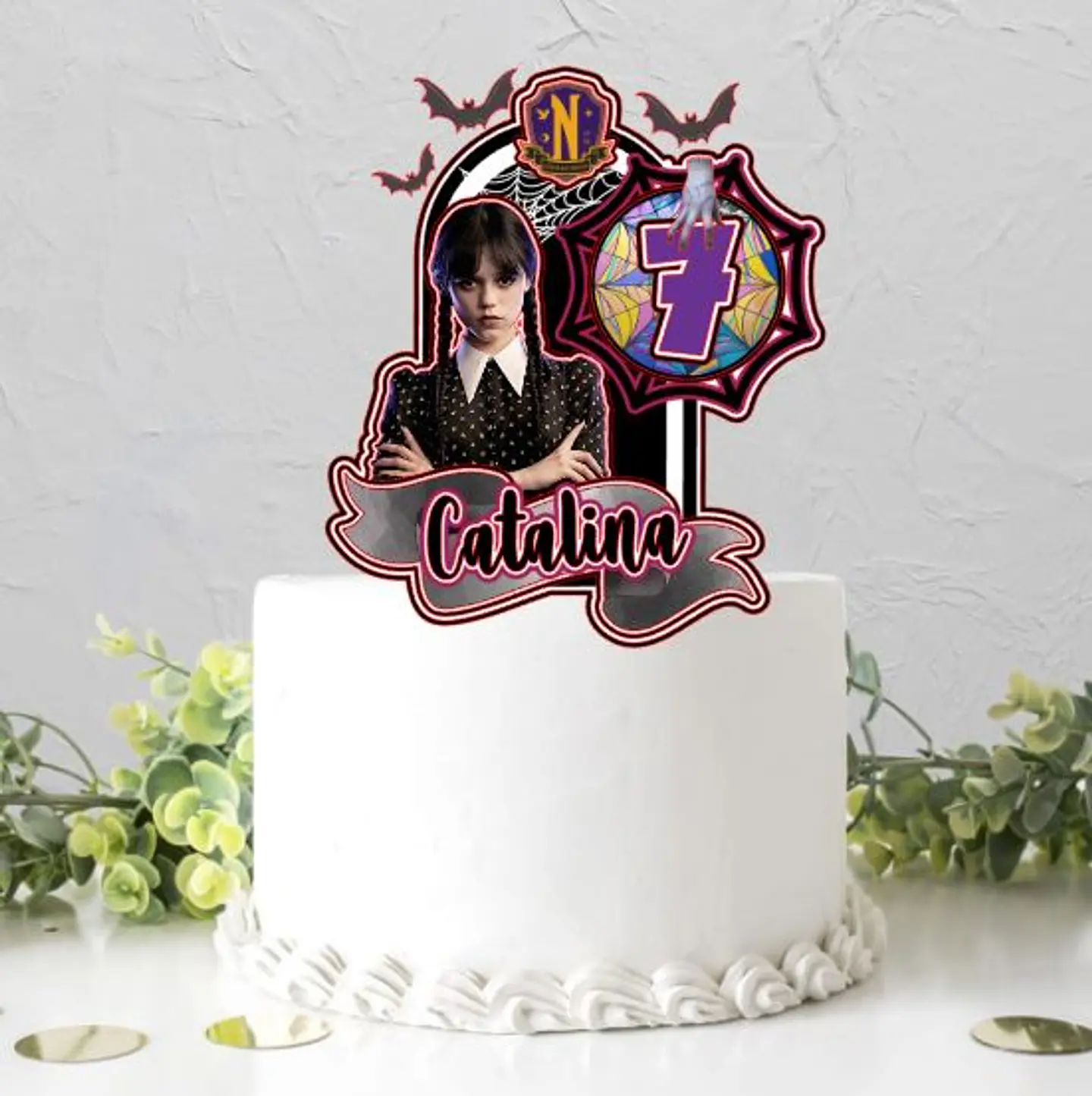 Arquivo de Corte Topo de Bolo Wandinha 14 1