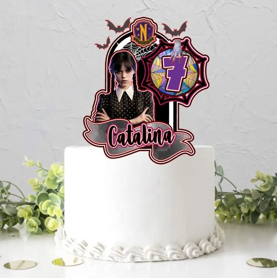 Arquivo de Corte Topo de Bolo Wandinha 14 1