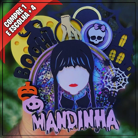 Arquivo de Corte Topo de Bolo Wandinha 1