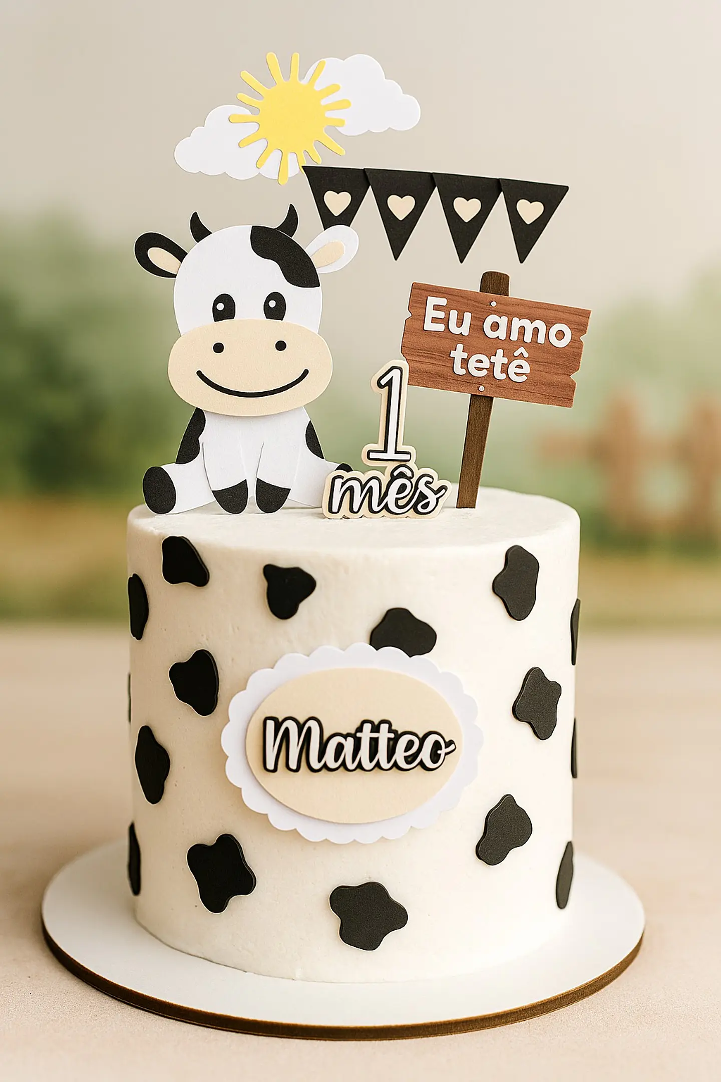Arquivo de Corte Topo de Bolo Vaquinha Bezerro 52 1