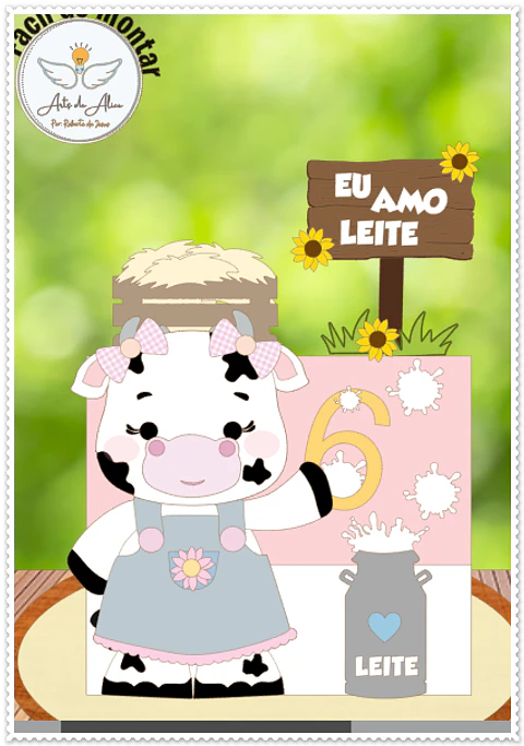 Arquivo de Corte Topo de Bolo Vaquinha Bezerro 12