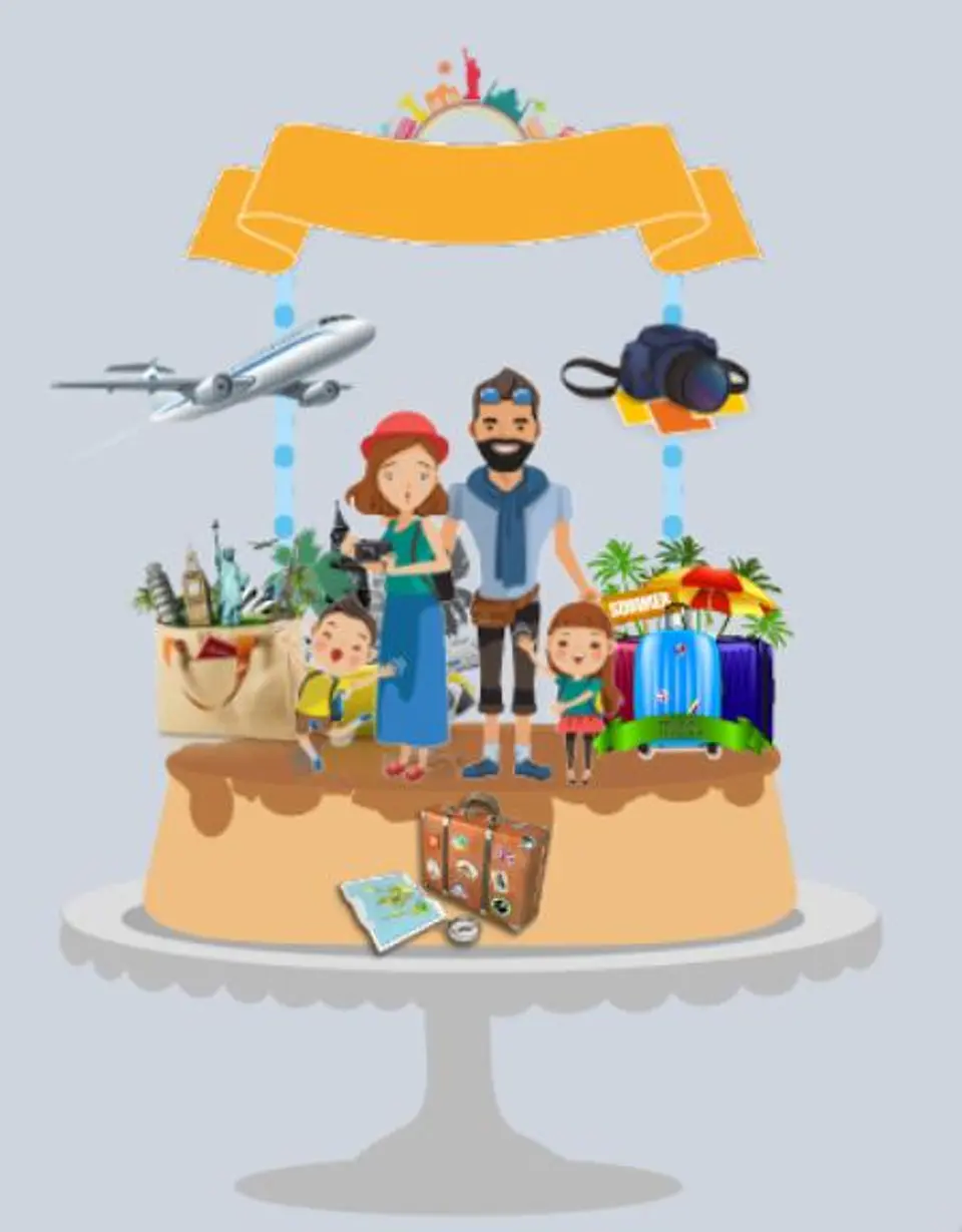 Arquivo de Corte Topo de Bolo Viagem 3 1