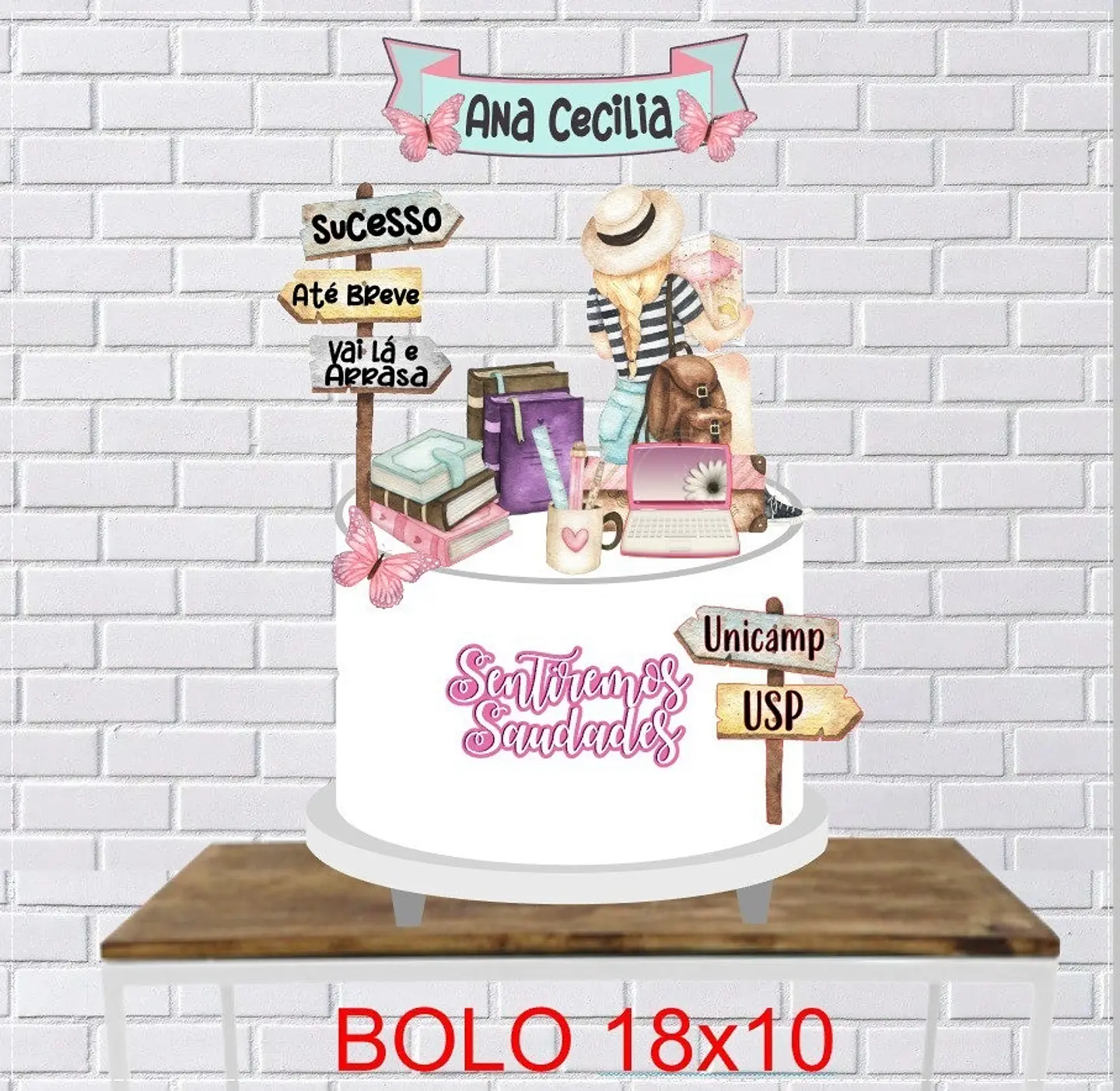 Arquivo de Corte Topo de Bolo Viagem 2 1