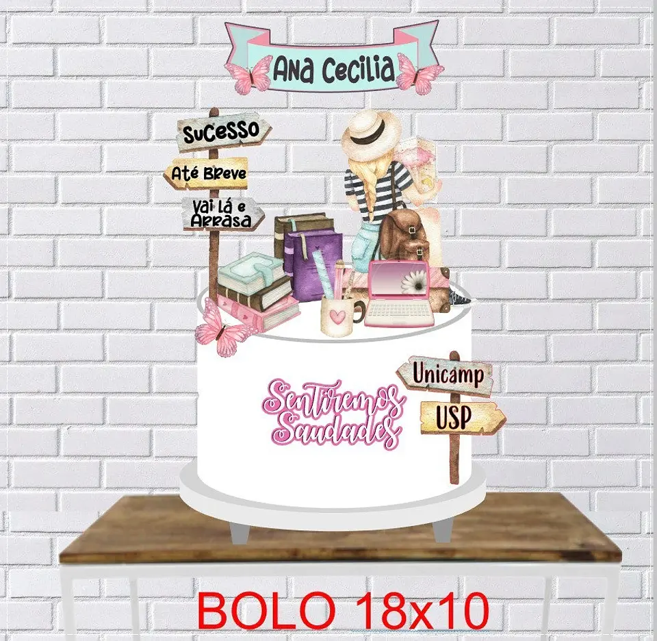 Arquivo de Corte Topo de Bolo Viagem 2 1