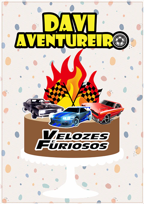 Arquivo de Corte Topo de Bolo Velozes e Furiosos 3