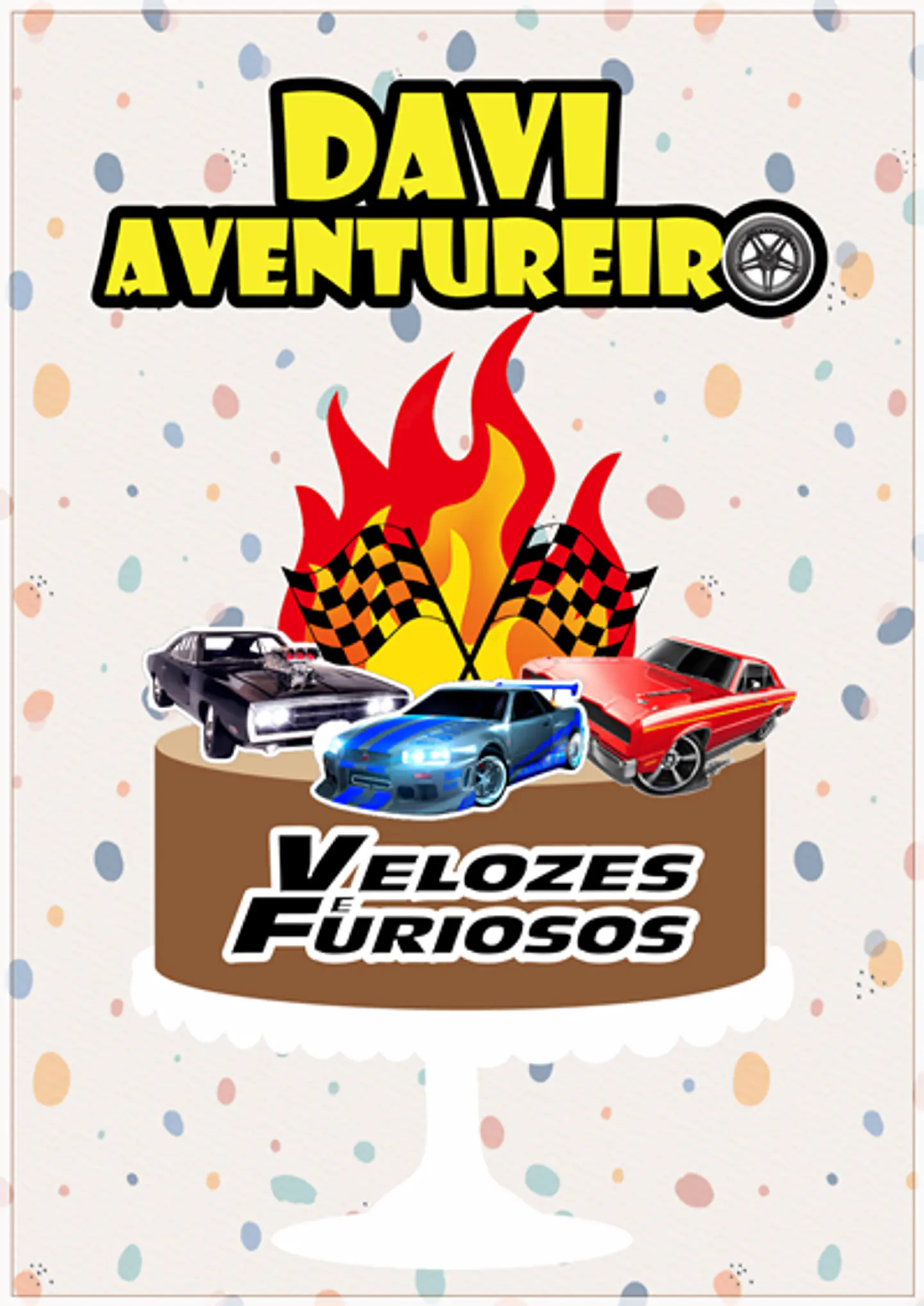 Arquivo de Corte Topo de Bolo Velozes e Furiosos 3 1