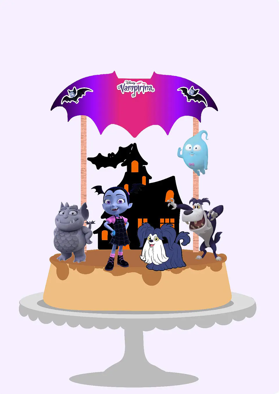 Arquivo de Corte Topo de Bolo Vampirina 4 1