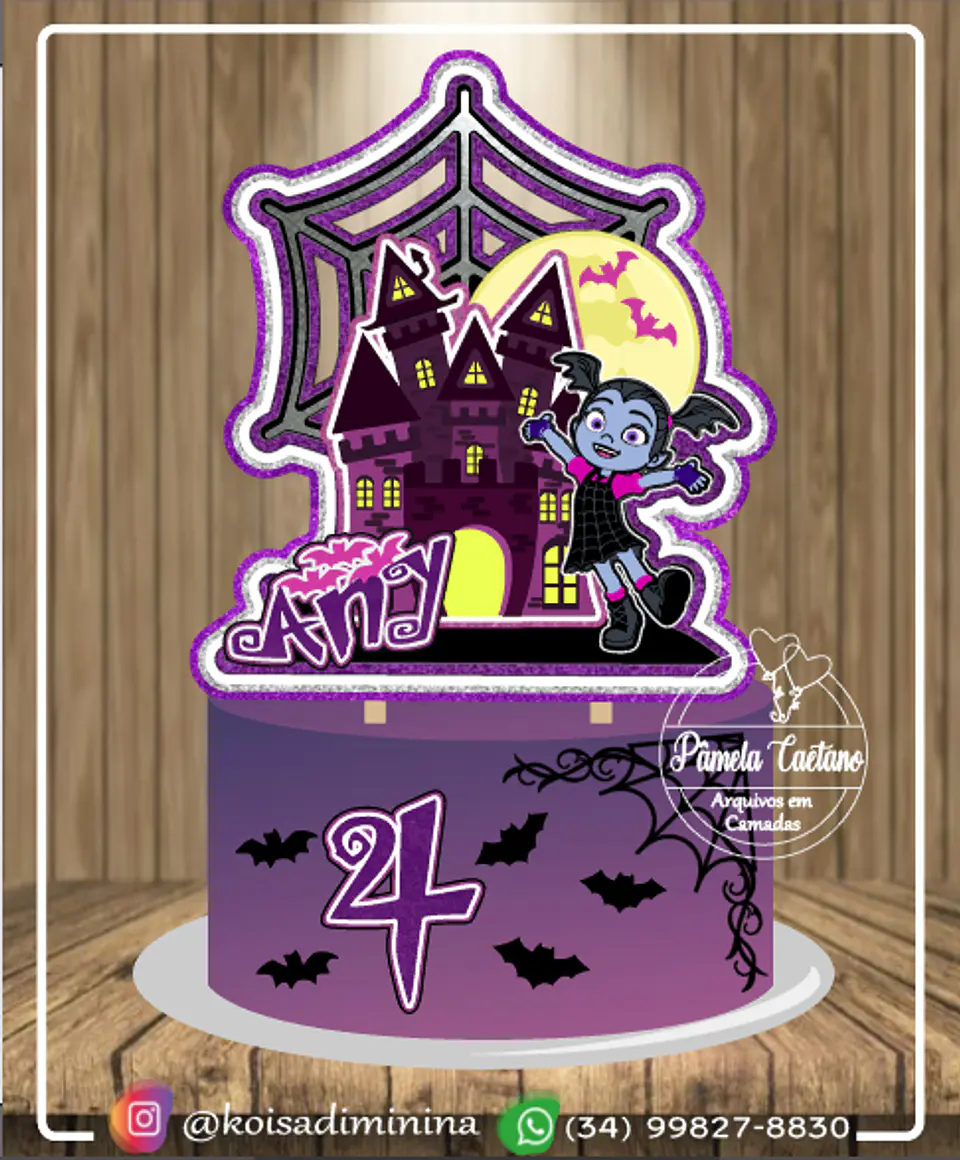 Arquivo de Corte Topo de Bolo Vampirina 2 1
