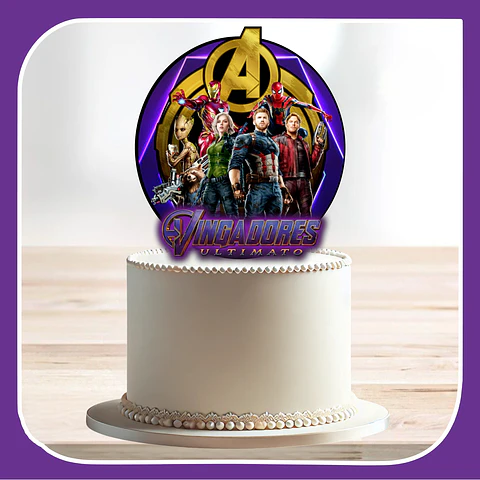 Arquivo de Corte Topo de Bolo Vingadores 39