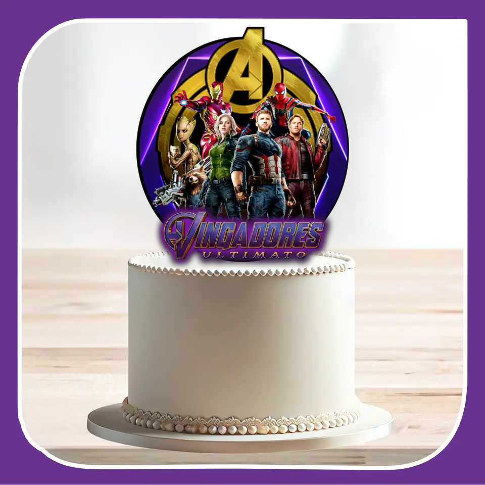 Arquivo de Corte Topo de Bolo Vingadores 39 1