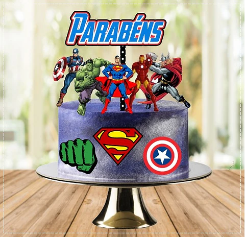 Arquivo de Corte Topo de Bolo Vingadores 36