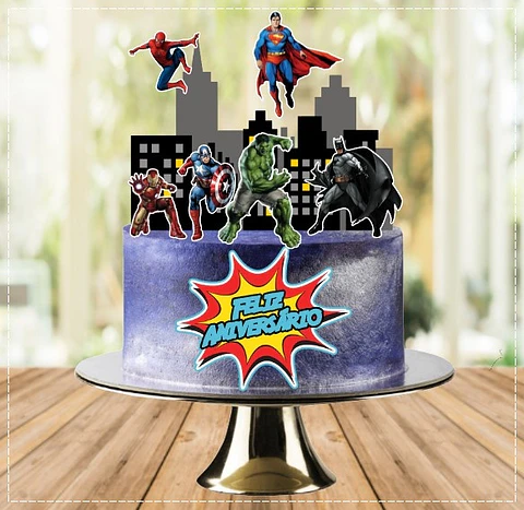 Arquivo de Corte Topo de Bolo Vingadores 35