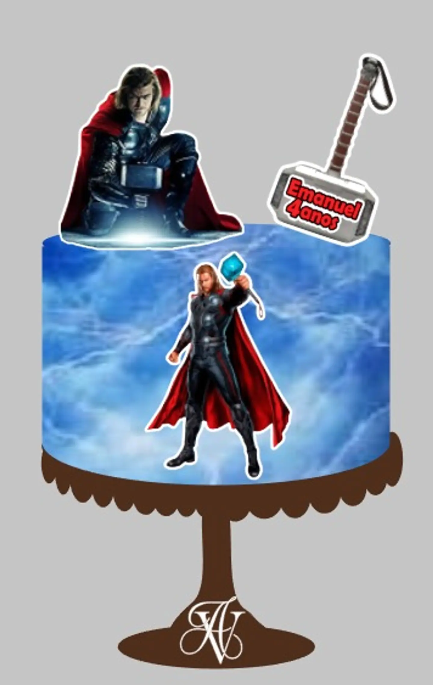 Arquivo de Corte Topo de Bolo Vingadores 27 1