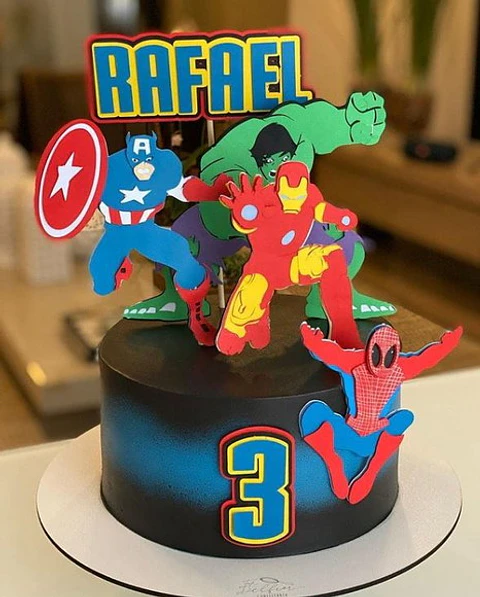 Arquivo de Corte Topo de Bolo Vingadores 26