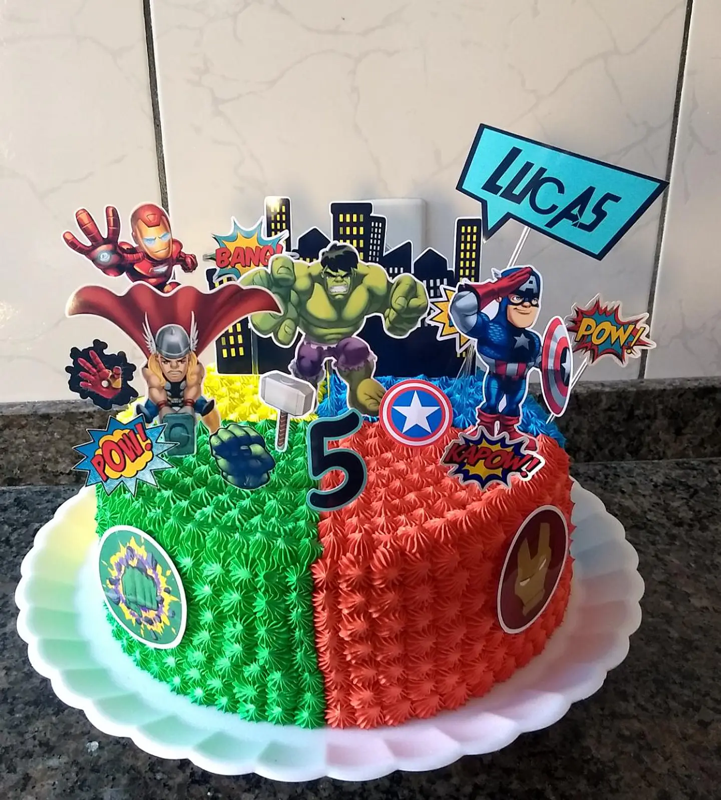 Arquivo de Corte Topo de Bolo Vingadores 23 1